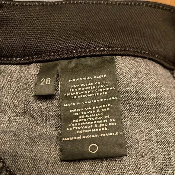 J Brand super skinny lacquer black size 28 - Picture 5 of 6